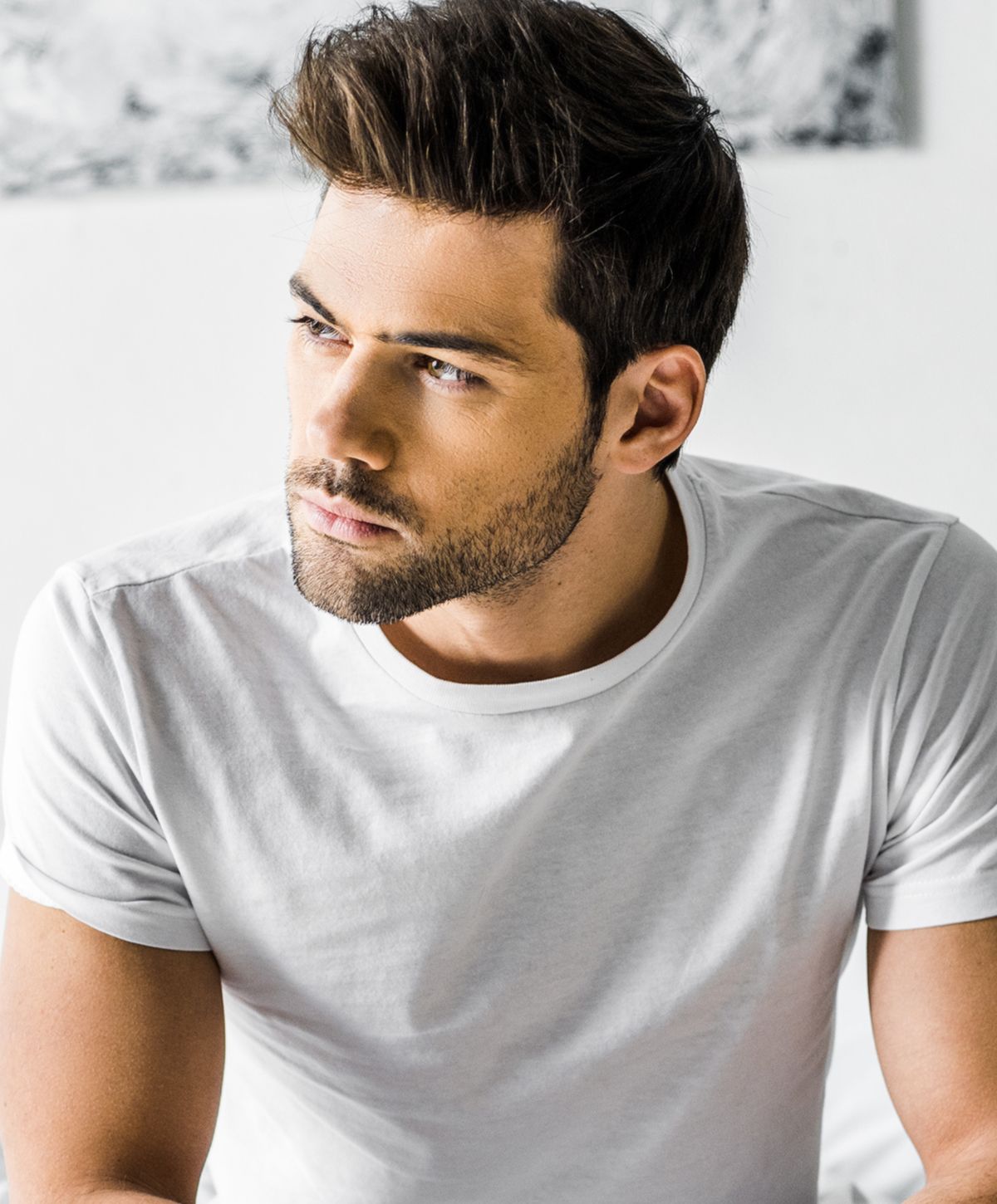 Close-up of a woman showcasing natural beauty.