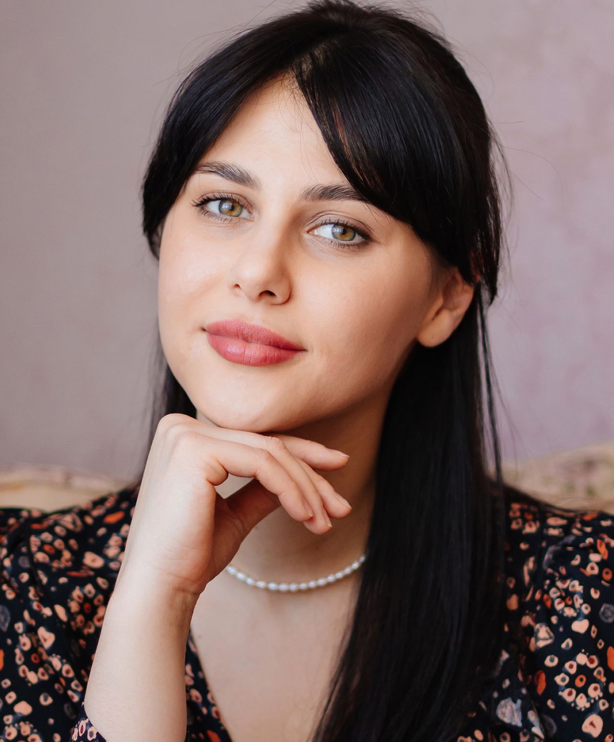 Close-up of a woman showcasing natural beauty.