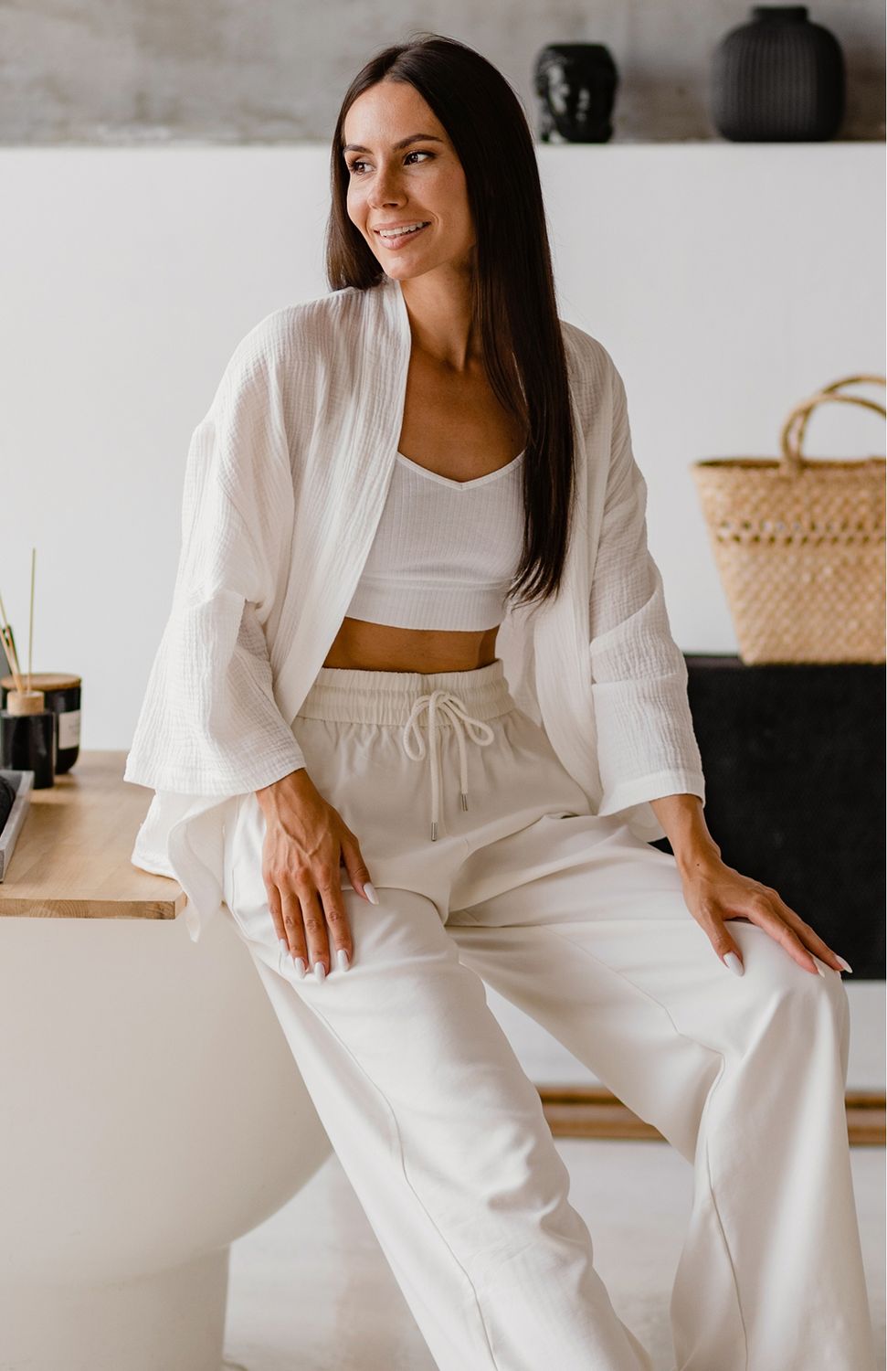 cleveland medspa model with dark hair