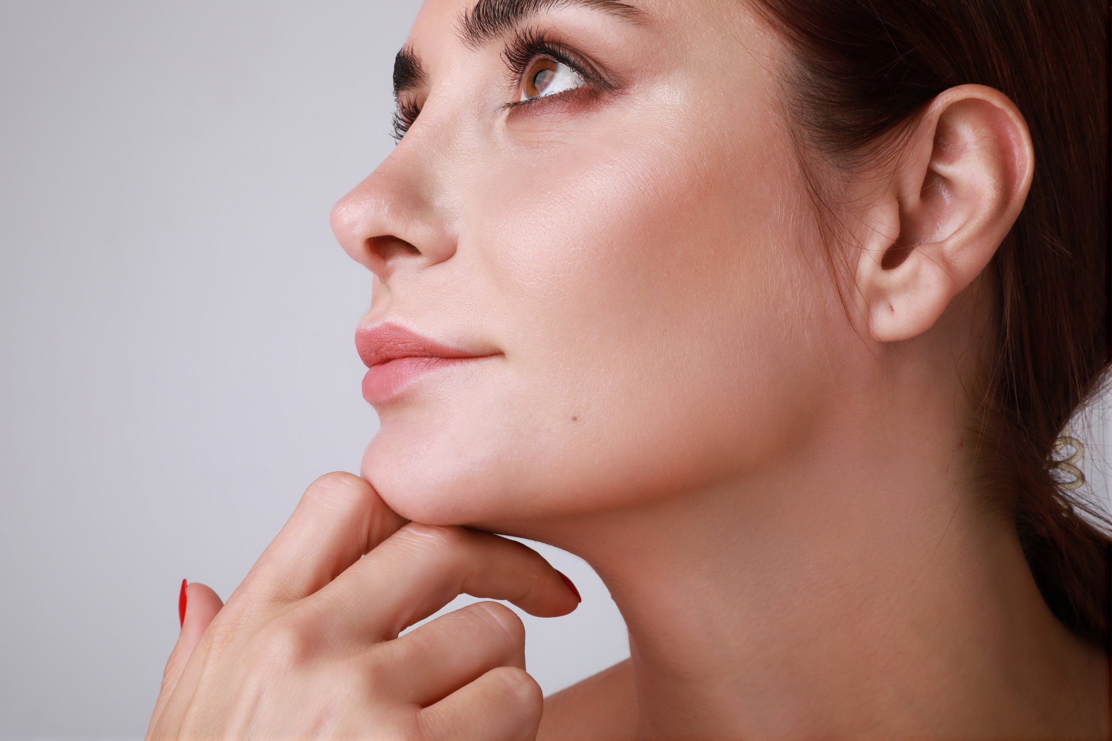 Before and after skin treatment comparison image.